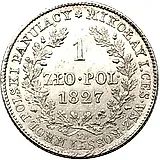 1 злотый 1827, IB
