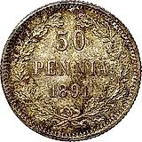 50 пенни 1891, L