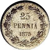 25 пенни 1875, S