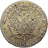 2 злотых 1820, IP, портрет старого образца, аверс - "Большая голова"