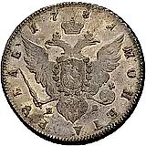 1 рубль 1781, СПБ-TI-ИЗ