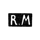 Hallmark of an Unknown Riga Master - Initials "R.M" - 1919-1940