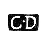 Maker's Mark of Dehio Gottfried Erhard - Tallinn - Initials "GD" - 1810-1857