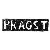 Master's Mark of Johann Christian Pragst - Leningrad - Initials "PRAGST"