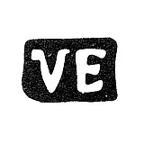 Master's Mark of Erlang Villem - Tallinn - Initials "VE" - 1924-1940
