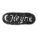 Master's Mark of Karl Heine - Leningrad - initials "C Heyne"