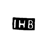 Master's Mark of Blom Johann Henrik - Leningrad - initials "IHB"