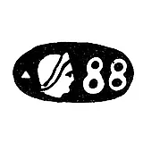 Assay Mark "88" Woman in Kokoshnik