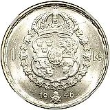 1 крона 1946 [Швеция]