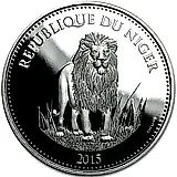 1000 франков 2015, лев [Нигер] Proof