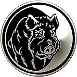 3 рубля 2007, ММД, кабан Proof