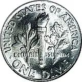 10 центов 1961, без обозначения монетного двора [США]