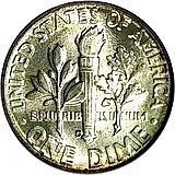 10 центов 1950, D, знак монетного двора "D" - Денвер [США]