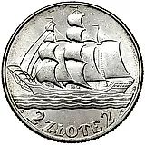 2 злотых 1936, морской порт Гдыня [Польша]