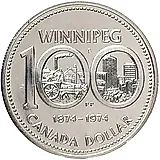 1 доллар 1974, Виннипег [Канада]