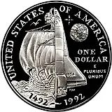 1 доллар 1992, P, Колумб [США]