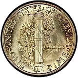 10 центов 1945, без обозначения монетного двора [США]