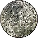 10 центов 1956, без обозначения монетного двора [США]