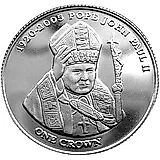 1 крона 2005, Иоанн Павел II [Тристан-да-Кунья / Острова Святой Елены, Вознесения и Тристан-да-Кунья] Proof