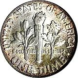 10 центов 1958, без обозначения монетного двора [США]