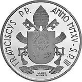 10 евро 2015, Св. Иоанн Павел II [Ватикан] Proof