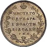 полуполтинник 1827, СПБ-НГ