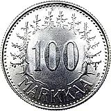 100 марок 1960, S [Финляндия]