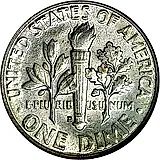 10 центов 1947, D, знак монетного двора "D" - Денвер [США]