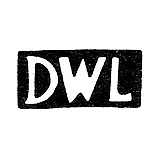 Master's Mark of Lundberg Daniel Wilhelm - Tallinn - initials "DWL" - 1756-1802