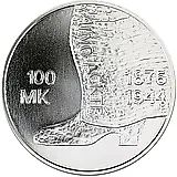 100 марок 2001, М, Айно Акте [Финляндия]