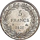 5 франков 1831, старый тип [Франция]