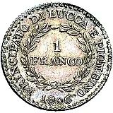 1 франк 1806, княжество Лукка и Пьомбино [Италия]