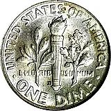 10 центов 1952, D, знак монетного двора "D" - Денвер [США]