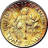 10 центов 1959, D, знак монетного двора "D" - Денвер [США]