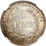 1 песо 1877 [Уругвай]
