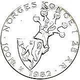 100 крон 1982, Улаф V [Норвегия]