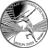 10 евро 2009, J, ЧМ по легкой атлетике [Германия]
