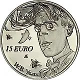 15 евро 2015, Уильям Батлер Йейтс [Ирландия] Proof