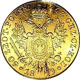 50 злотых 1819, IB, на реверсе цифры даты разделены, аверс - "Большая голова"