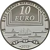 10 евро 2013, броненосец Глуар [Франция] Proof