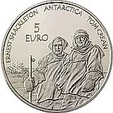 5 евро 2008, полярный год [Ирландия] Proof