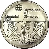 10 долларов 1976, футбол [Канада]
