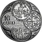 10 евро 2015, сеятельница, Франк Шеваль (франк на лошади - первый франк), Серебро [Франция]