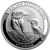 1 доллар 2017, P, кукабарра [Австралия]
