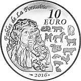 10 евро 2016, год обезьяны [Франция] Proof