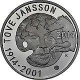 20 евро 2014, Туве Янссон [Финляндия] Proof