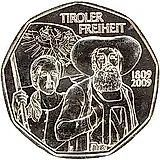 5 евро 2009, Тирольское восстание [Австрия]