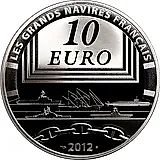 10 евро 2012, вертолётоносец Жанна д’Арк [Франция] Proof