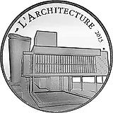 10 евро 2015, Ле Корбюзье [Франция] Proof