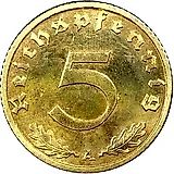 5 рейхспфеннигов 1936 [Германия / Третий рейх]